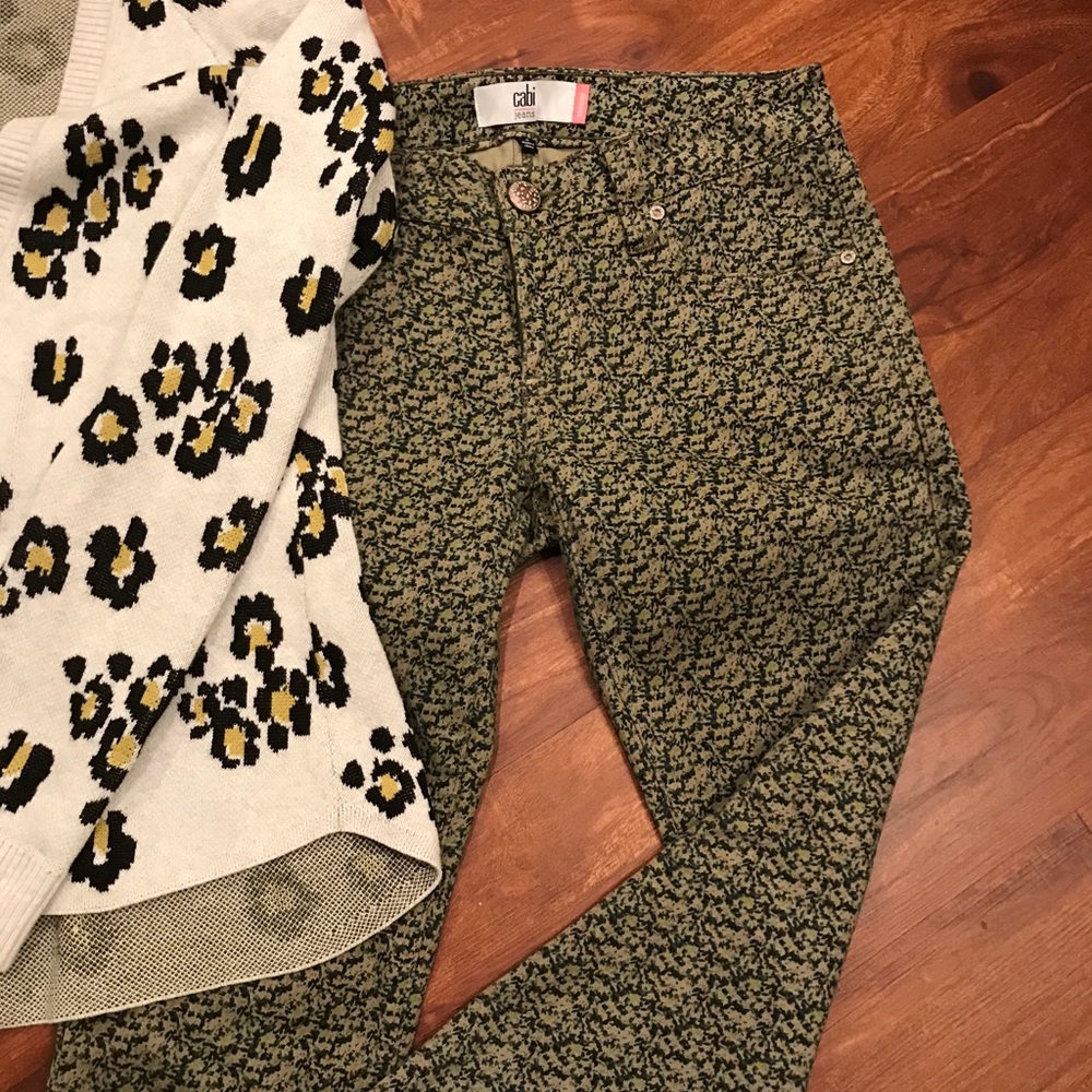 Cabi ditsy jean      5083
